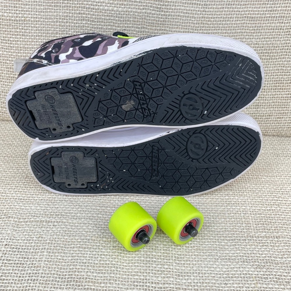 Heelys‎ Pro 20 Prints Camo Skate Shoes Kids Youth 2 Green Purple HE100981 Wheels - Picture 6 of 15